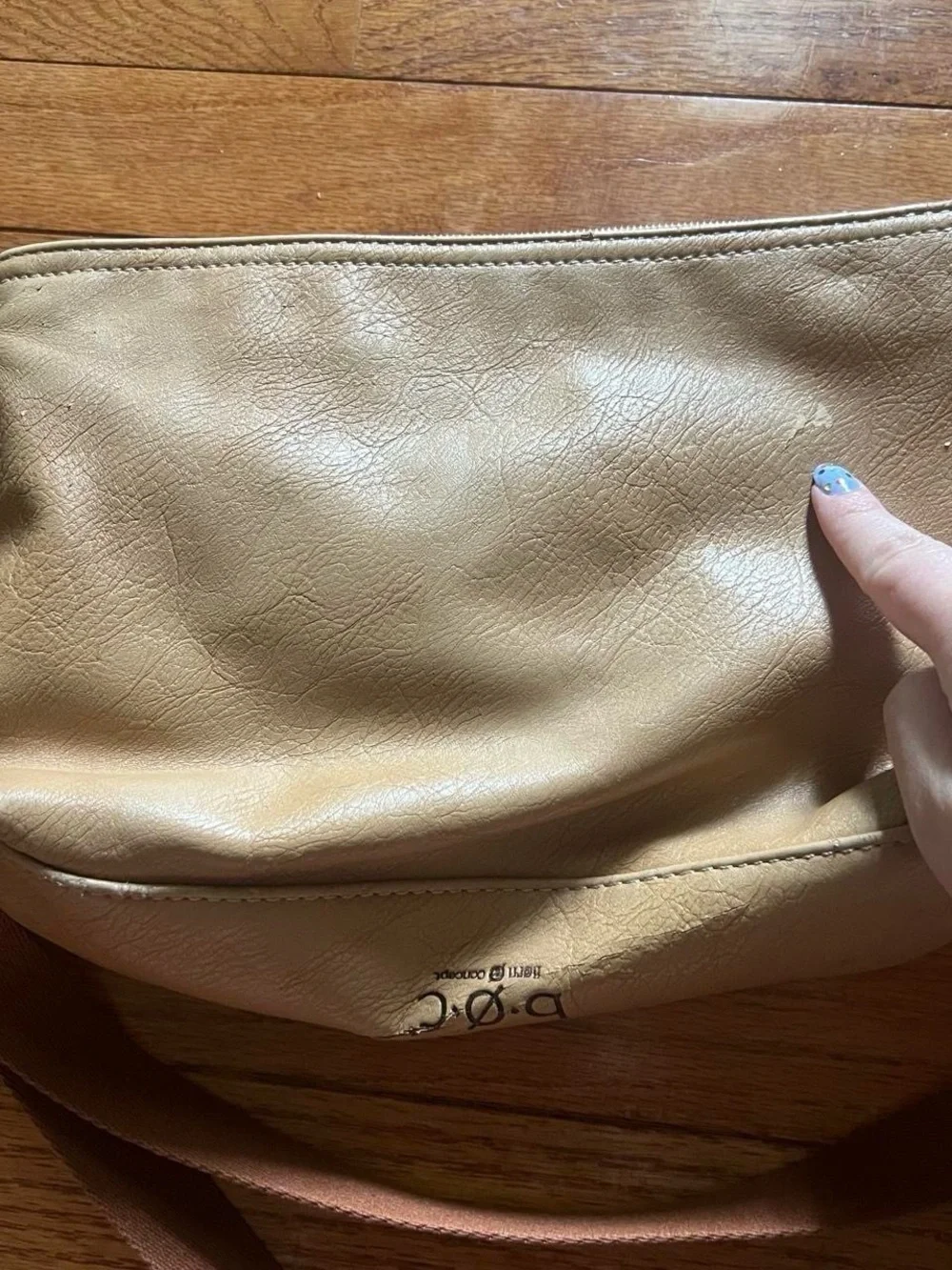 b.o.c. Y2K Two-Tone Brown Crossbody Messenger Bag Purse